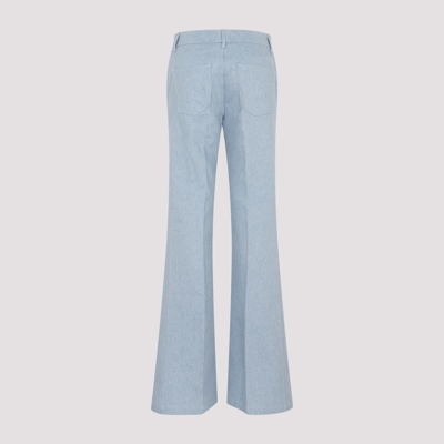Shop Gabriela Hearst Alteza Cotton Pants In Blue