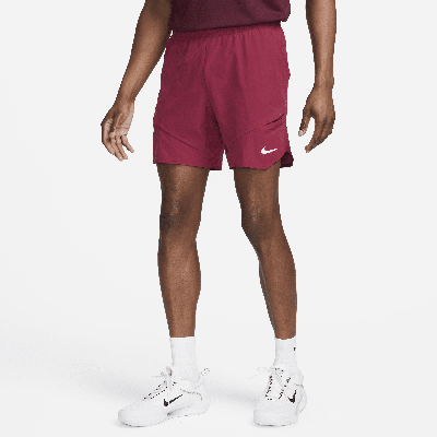 Shop Nike Men's Court Dri-fit Advantage 7" Tennis Shorts In Red