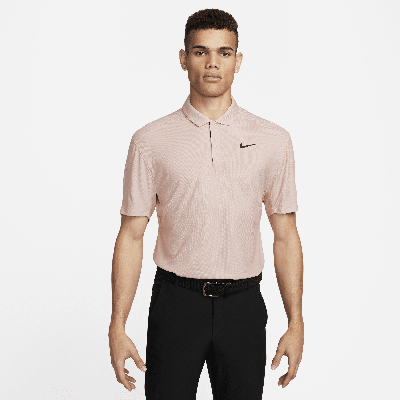 Shop Nike Men's Dri-fit Tiger Woods Golf Polo In Pink