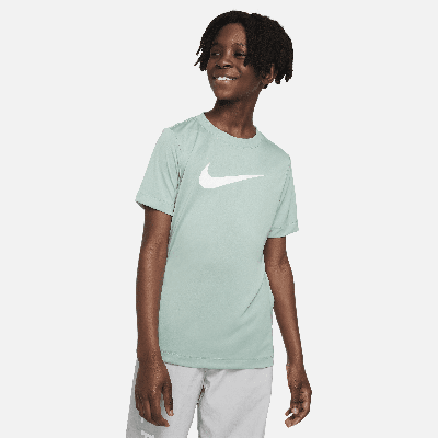 Shop Nike Dri-fit Legend Big Kids' (boys') T-shirt In Green