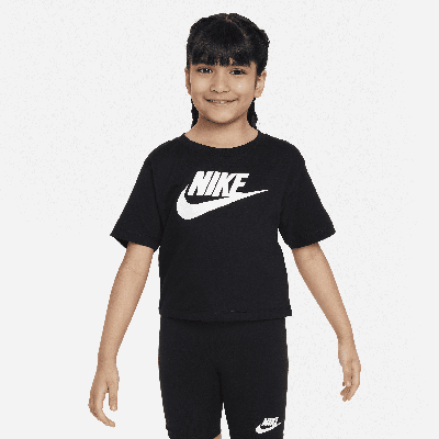 Shop Nike Club Little Kids' Boxy Tee In Black