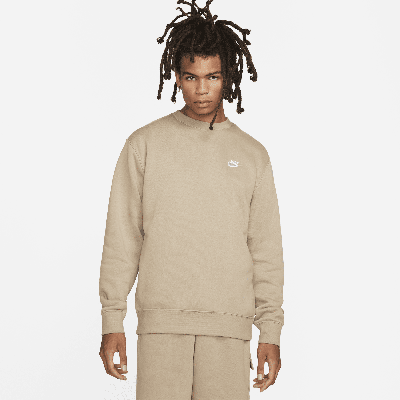 Nike Club Crewneck Sweatshirt In Neutral