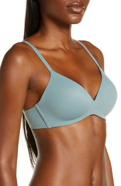 Shop Wacoal How Perfect Wire Free T-shirt Bra In Stormy Sea