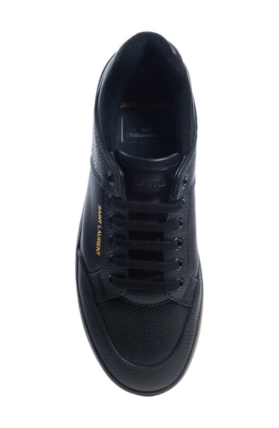 Shop Saint Laurent Sl/61 Low Top Sneaker In Black/ Amber