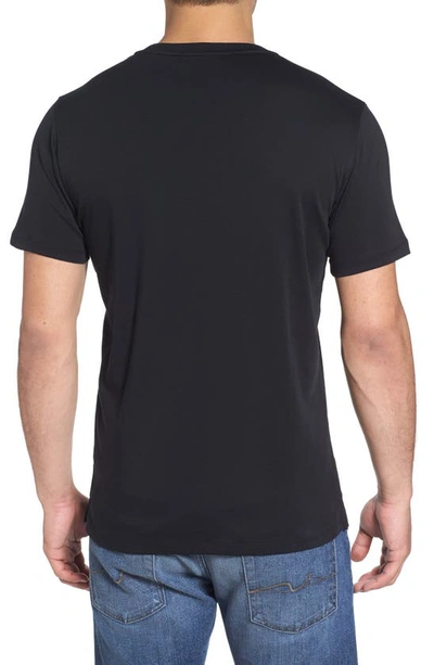 Shop Robert Barakett Georgia Pima Cotton T-shirt In Black