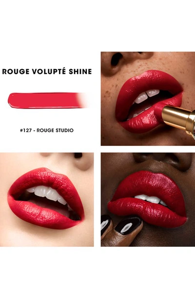 Shop Saint Laurent Rouge Volupté Shine Oil-in-stick Lipstick Balm In 127 Rouge Studio