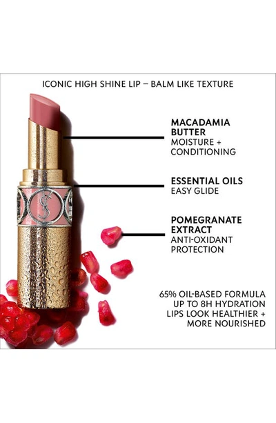 Shop Saint Laurent Rouge Volupté Shine Oil-in-stick Lipstick Balm In 124 Rose Loulou
