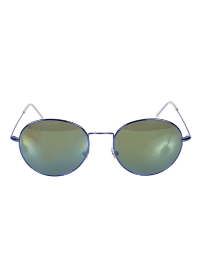 Shop Gosha Rubchinskiy X Super By Retrosuperfuture Round Frame Sunglasses In Blue