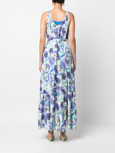 Shop Diane Von Furstenberg Jodie Floral-print Midi Dress In White