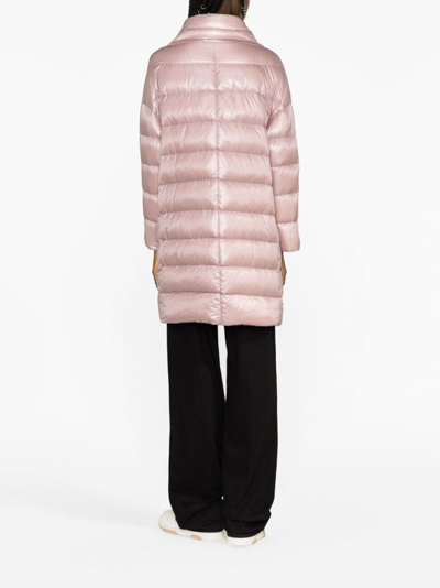 Herno Matilde Down Puffer Coat In Purple