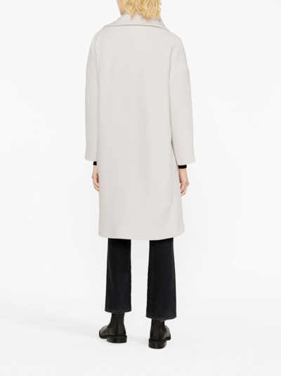 Shop Herno Layered Wool-blend And Quilted Coat In Neutrals
