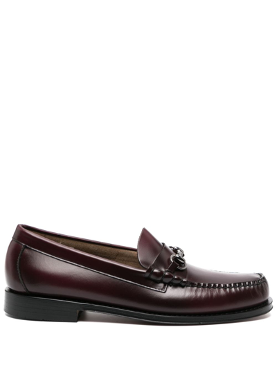 Shop G.h. Bass & Co. Lincoln Heritage Horsebit-detail Loafers In Red