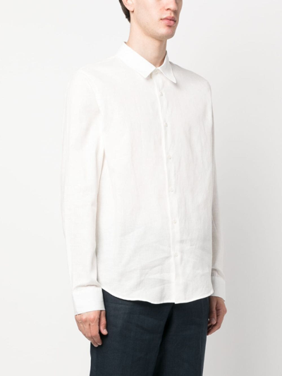 Shop Sandro Long-sleeve Shirt In White