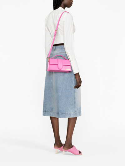 Shop Jacquemus Le Grand Bambino Tote Bag In Pink