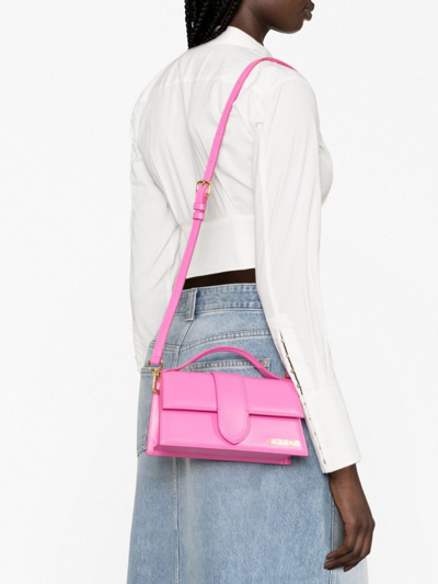 Shop Jacquemus Le Grand Bambino Tote Bag In Pink