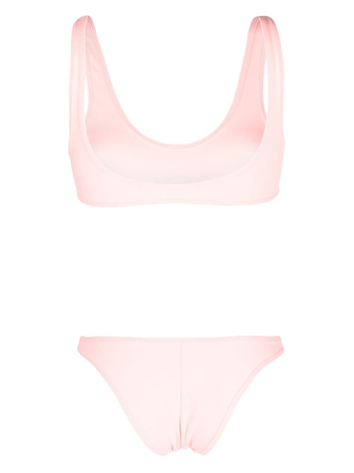 Shop Reina Olga Coolio Scoop-neck Bikini Set In Pink