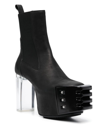 Shop Rick Owens Luxor Grilled 130mm Ankle Boots In Black