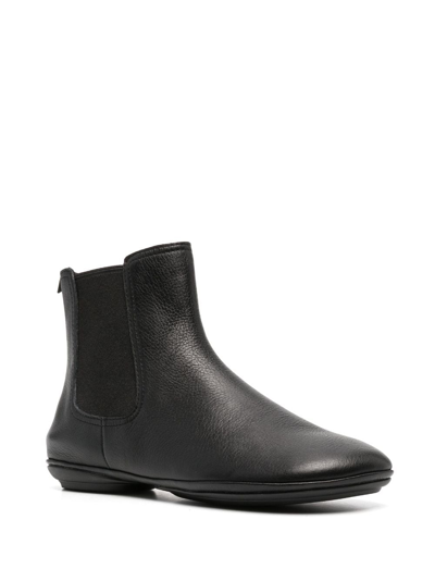 Camper Right Ankle Boot In Black