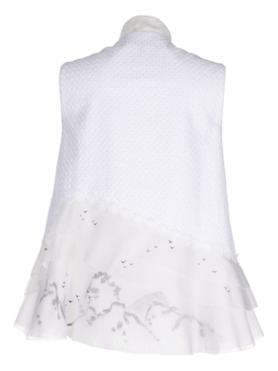 Shiatzy Chen Renascent Collection Button-up Vest In White