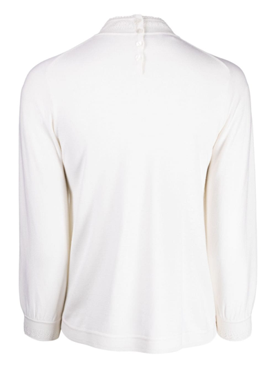 Shiatzy Chen Renascent Collection Floral-print Jumper In White