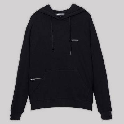 Shop Members Only Men's Logan Hooded Sweatshirt In Black