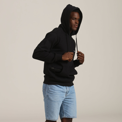 Shop Members Only Men's Logan Hooded Sweatshirt In Black