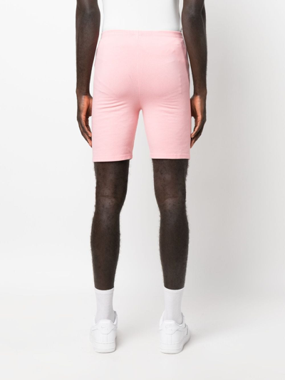 Sporty And Rich Logo-print Track Shorts In Pink