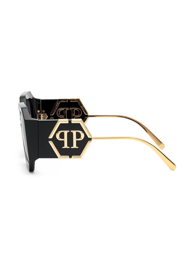 Shop Philipp Plein Diva Oversize-frame Sunglasses In Black