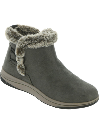 Shop Cloudsteppers By Clarks Breeze Womens Pull On Cold Weather Winter & Snow Boots In Grey