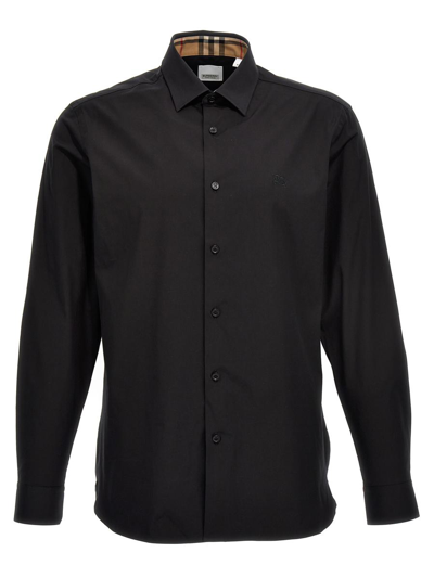 Shop Burberry 'sherfield' Shirt In Black