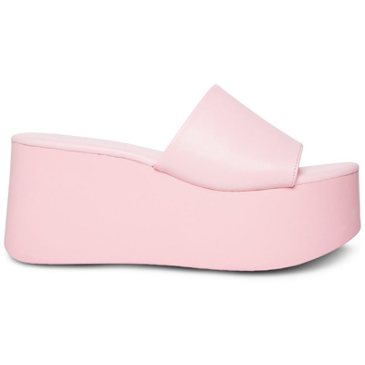 Shop Madden Girl Cake Womens Slip On Fashion Wedge Sandals In Pink