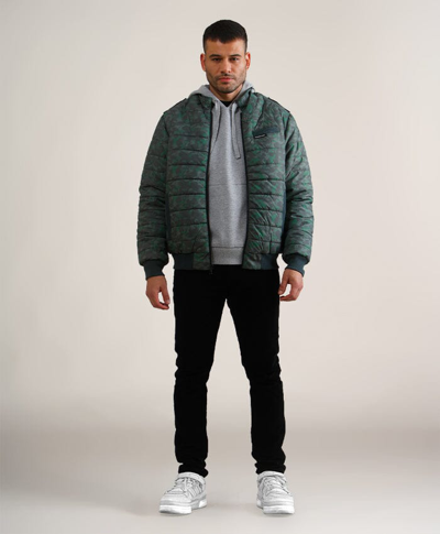 Shop Members Only Men's Soho Quilted Jacket In Green
