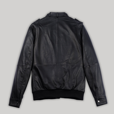 Shop Members Only Men's Lambskin Iconic Jacket In Black