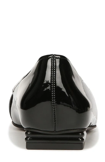 Franco Sarto Tahlia Buckle Square Toe Flat In Black