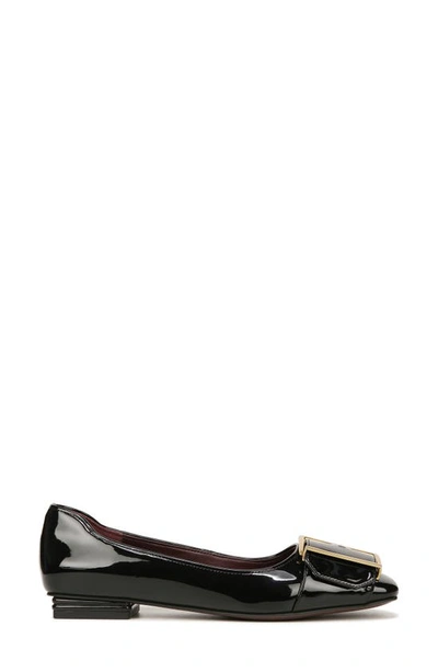 Franco Sarto Tahlia Buckle Square Toe Flat In Black