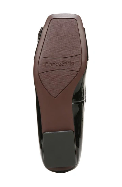 Franco Sarto Tahlia Buckle Square Toe Flat In Black