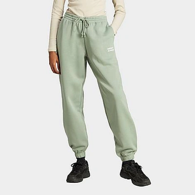 Shop Adidas Originals Adidas Women's Originals Linear Jogger Pants In Silver Green