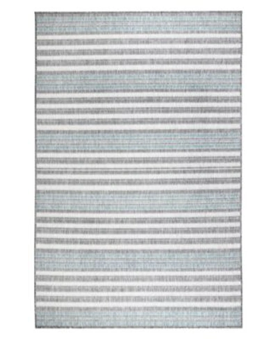 Shop Liora Manne Malibu Faded Stripe Area Rug In Green