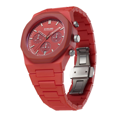 Shop D1 Milano Watch Polychrono 40.5mm In Red