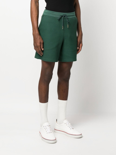 Shop Thom Browne Mid-thigh Cotton Shorts In Green