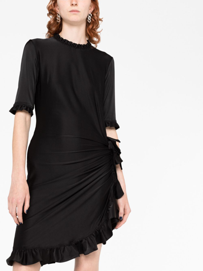 Rabanne Minikleid Im Flamenco-look In Black