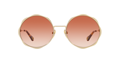 Shop Chloé Woman Sunglass Ch0184s In Orange