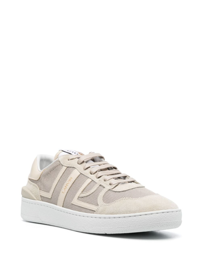 Shop Lanvin Clay Mesh Sneakers In Neutrals