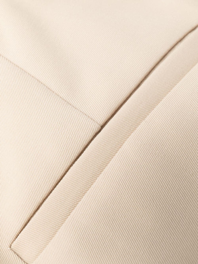 Stella Mccartney Tailored Flared Stretch-wool Trousers In Neutrals