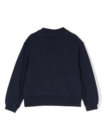 Shop Billieblush Sequin-embellished Sweatshirt In Blue
