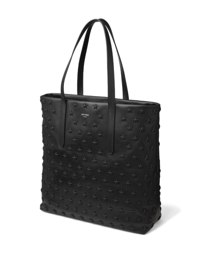 Shop Jimmy Choo Pimlico Star-studded Tote Bag In Black
