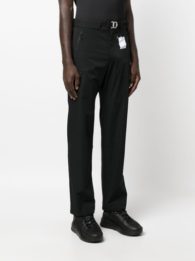 Shop Satisfy Peaceshell Straight-leg Trousers In Black