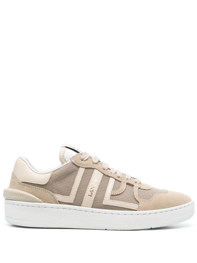 Lanvin Gray Baskets Basses Clay Sneakers In Neutrals