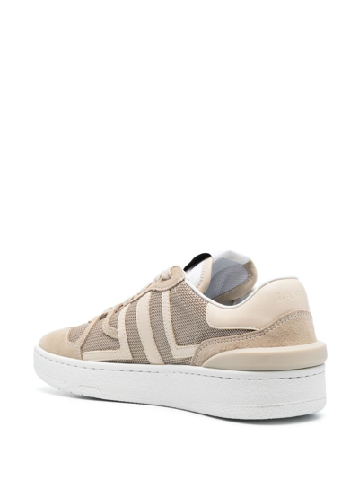 Shop Lanvin Clay Mesh Sneakers In Neutrals