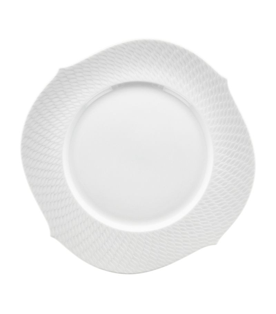 Shop Meissen Porcelain Waves Relief Charger Plate (33cm) In White